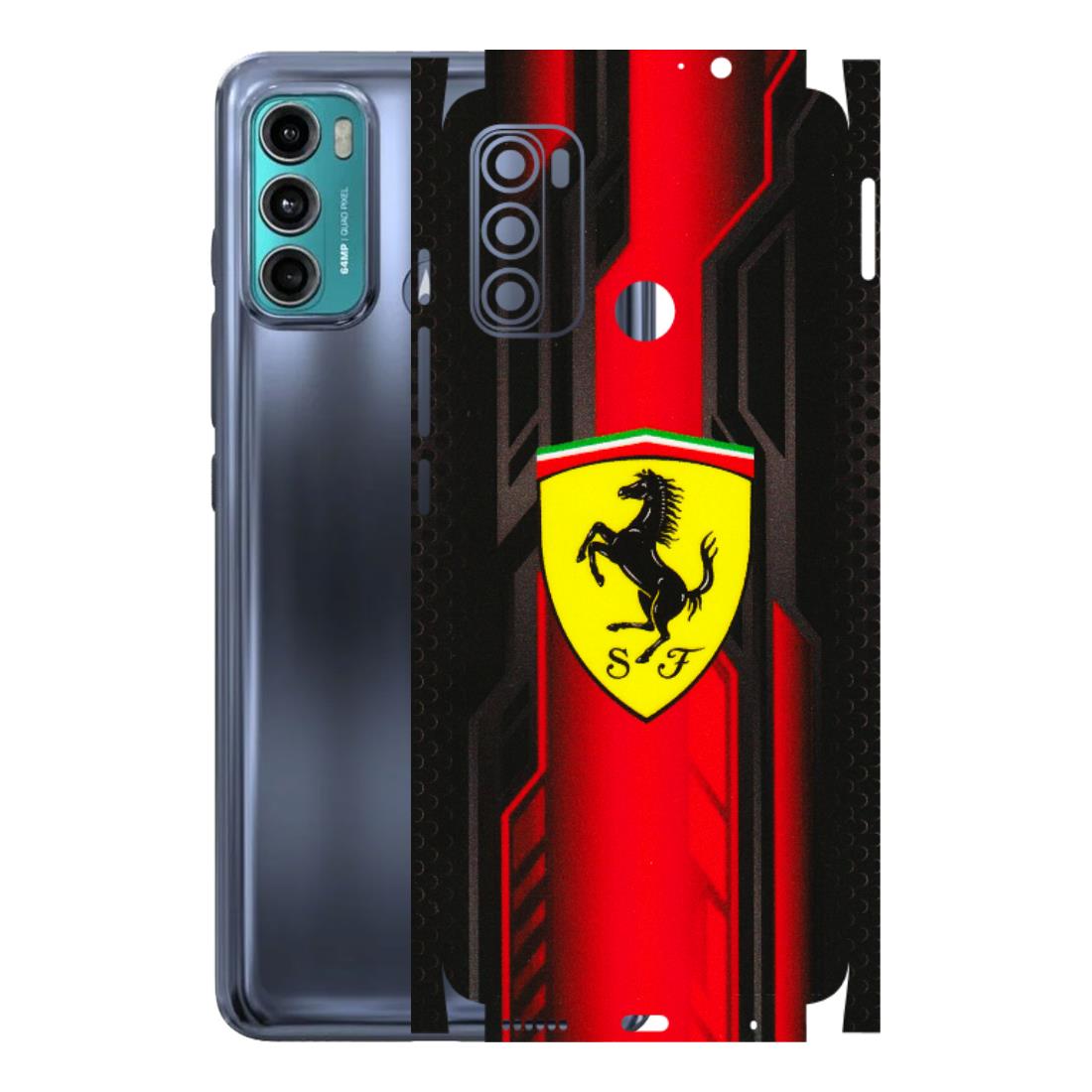Motorola Phone Skins (All Models) - Black Ferrari Logo - 3D Embossed Finish (L-253) Motorola Moto G40 Fusion (5G)