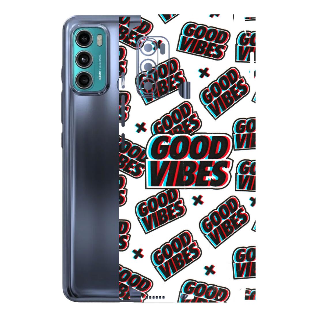 Motorola Phone Skins (All Models) - Good Vibes - 3D Embossed Finish (L-282) Motorola Moto G40 Fusion (5G)
