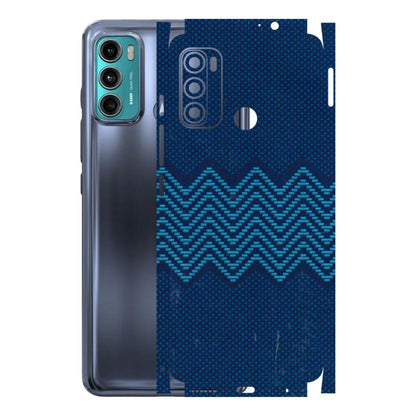 Motorola Phone Skins (All Models) - Blue Sober Waves - 3D Embossed Finish (L-306) Motorola Moto G40 Fusion (5G)