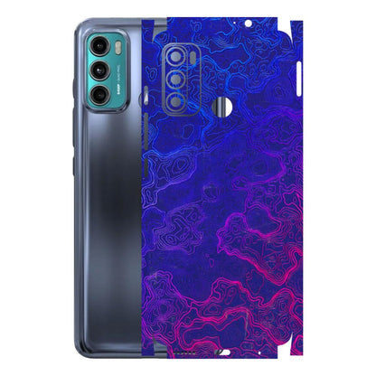 Motorola Phone Skins (All Models) - Purple Ripples Swirl - 3D Embossed Finish (L-314) Motorola Moto G40 Fusion (5G)