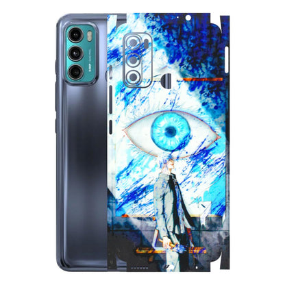 Motorola Phone Skins (All Models) - Anime Sea Blue Eye - 3D Embossed Finish (L-318) Motorola Moto G40 Fusion (5G)