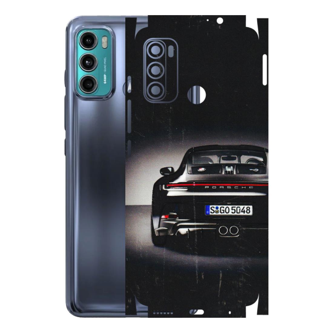Motorola Phone Skins (All Models) - New Black Porsche GT3 - 3D Embossed Finish (L-327) Motorola Moto G40 Fusion (5G)