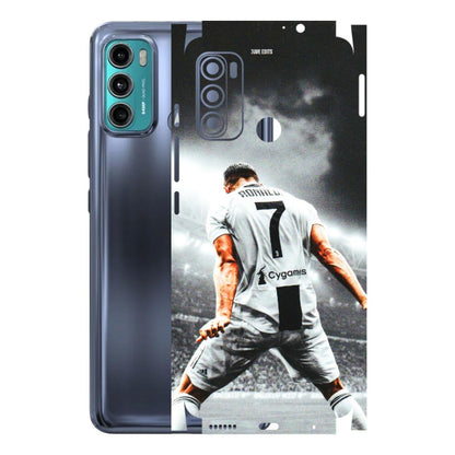 Motorola Phone Skins (All Models) - Ronaldo CR7 Crazy - 3D Embossed Finish (L-44) Motorola Moto G40 Fusion (5G)