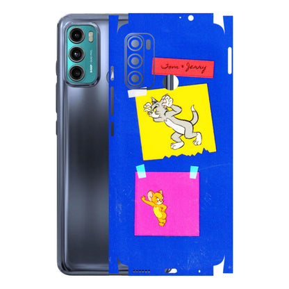 Motorola Phone Skins (All Models) - Tom N Jerry Sticky Notes - 3D Embossed Finish (L-88) Motorola Moto G40 Fusion (5G)