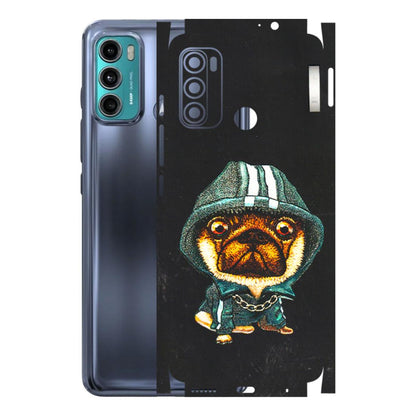 Motorola Phone Skins (All Models) - Puppy N Hoodie - 3D Embossed Finish (L-90) Motorola Moto G40 Fusion (5G)