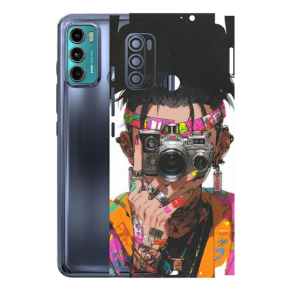 Motorola Phone Skins (All Models) - Camera Lover Girl - Matte Finish (M-09) Motorola Moto G40 Fusion (5G)