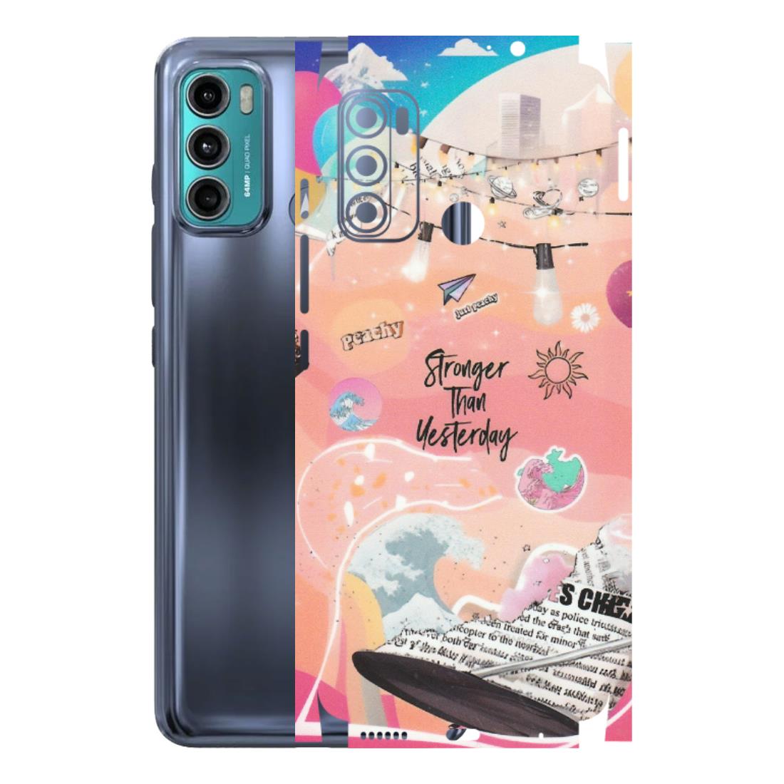 Motorola Phone Skins (All Models) - Stronger Then Yesterday - Matte Finish (M-128) Motorola Moto G40 Fusion (5G)