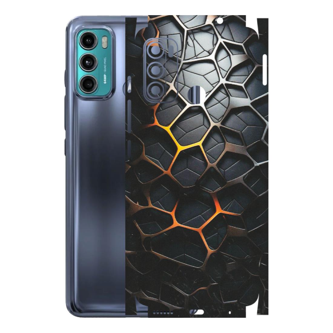 Motorola Phone Skins (All Models) - New Abstract Graphite Tiles - Matte Finish (M-130) Motorola Moto G40 Fusion (5G)
