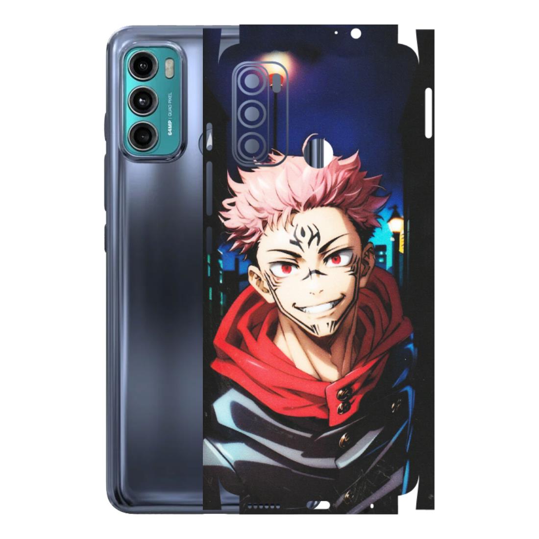 Motorola Phone Skins (All Models) - Yuji Itadori Funny Face Anime - Matte Finish (M-152) Motorola Moto G40 Fusion (5G)