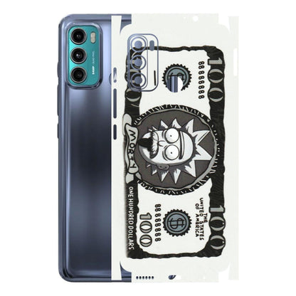 Motorola Phone Skins (All Models) - Rick And Morty Hundred Dollar Anime - Matte Finish (M-161) Motorola Moto G40 Fusion (5G)