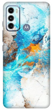 Motorola Phone Skins (All Models) - Blue Waves Abstract - Matte Finish (M-19) Motorola Moto G40 Fusion (5G)