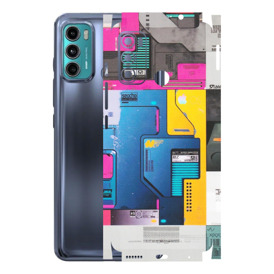 Motorola Phone Skins (All Models) - Colourfull Motherboard Internals - Matte Finish (M-55) Motorola Moto G40 Fusion (5G)