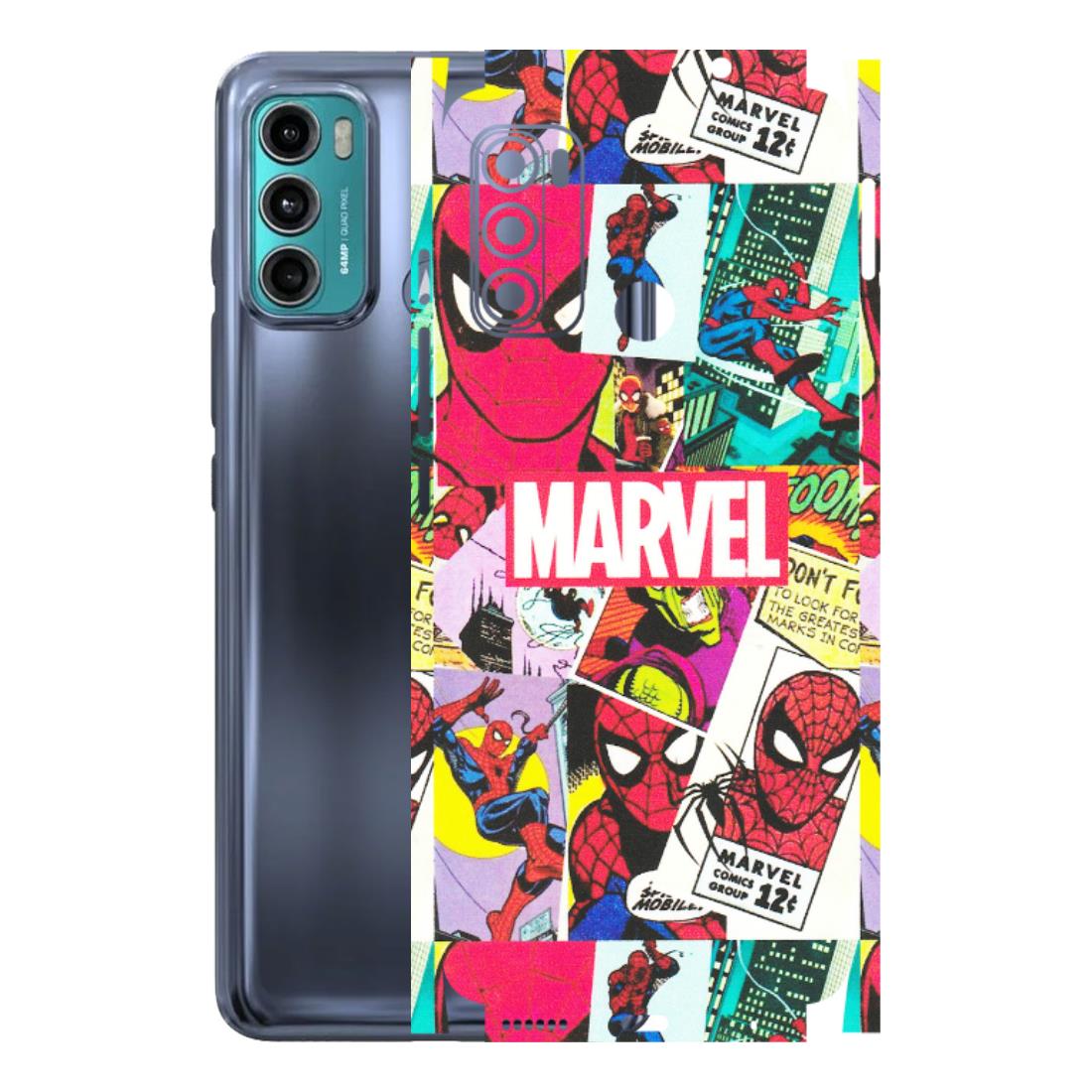 Motorola Phone Skins (All Models) - Marvel Comic Spiderman Grafitti - Matte Finish (M-72) Motorola Moto G40 Fusion (5G)