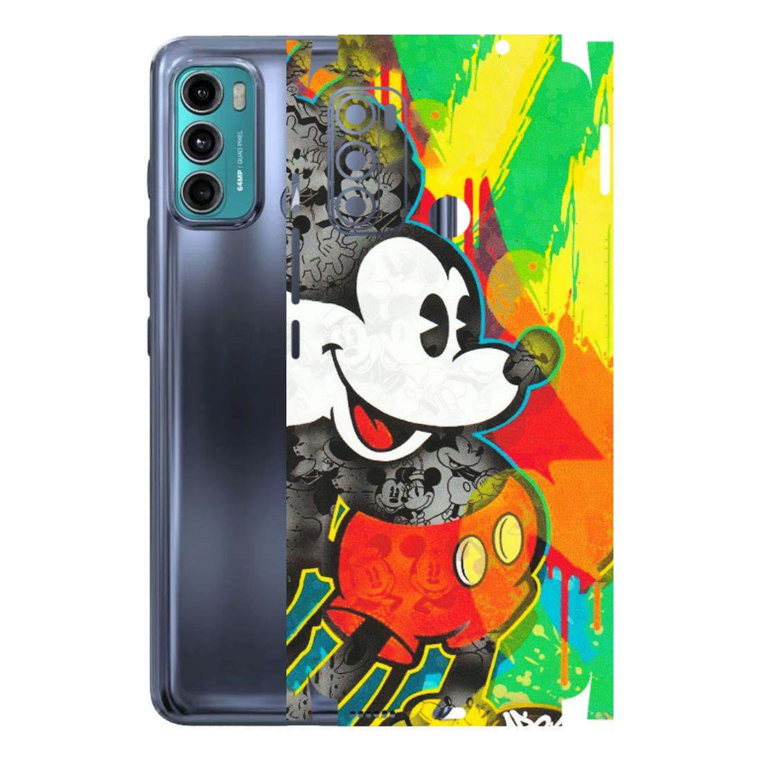 Motorola Phone Skins (All Models) - Multiple Mickey With Colourful Texture - Matte Finish (M-84) Motorola Moto G40 Fusion (5G)