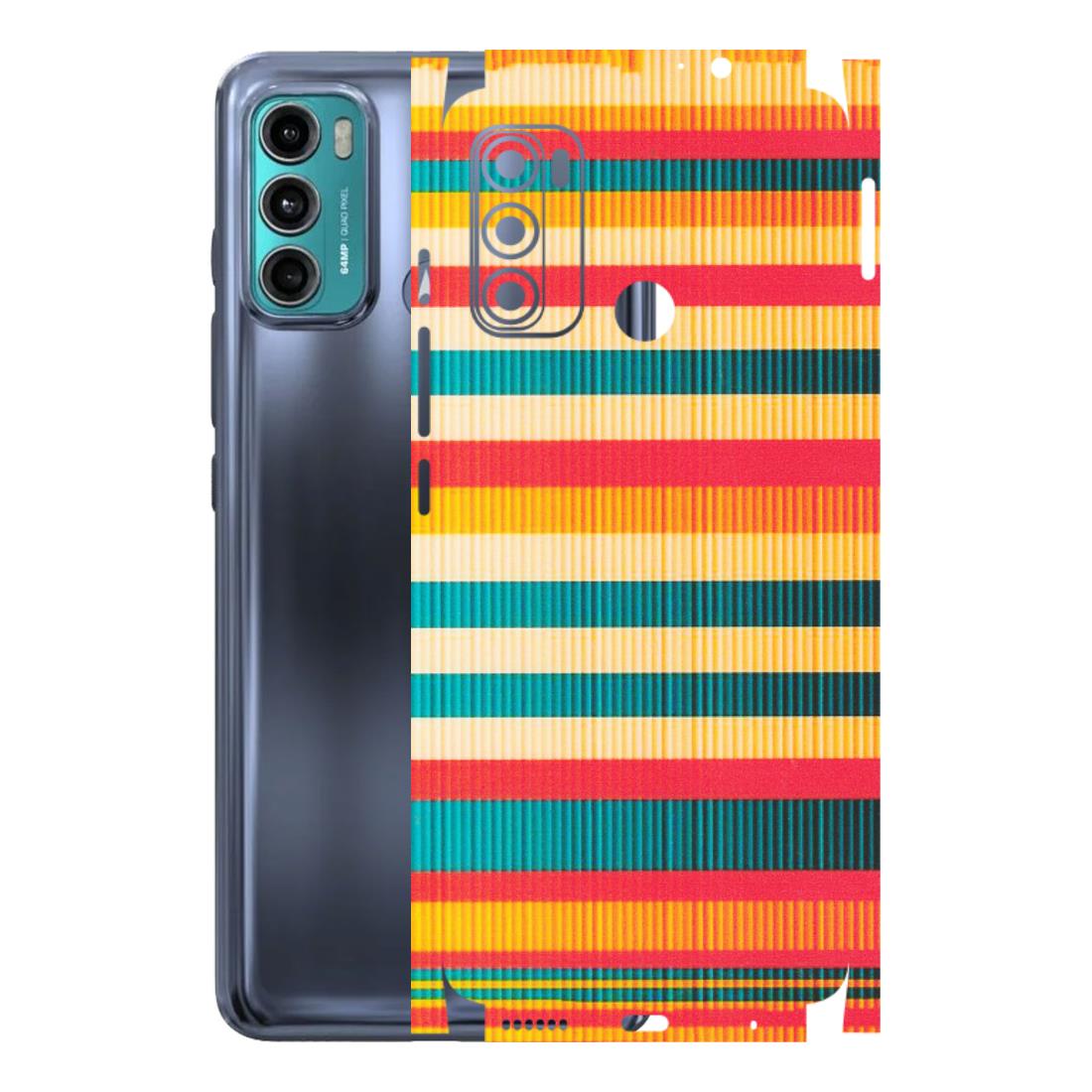 Motorola Phone Skins (All Models) - Colourful Stripes Soothing Effect - Matte Finish (M-86) Motorola Moto G40 Fusion (5G)