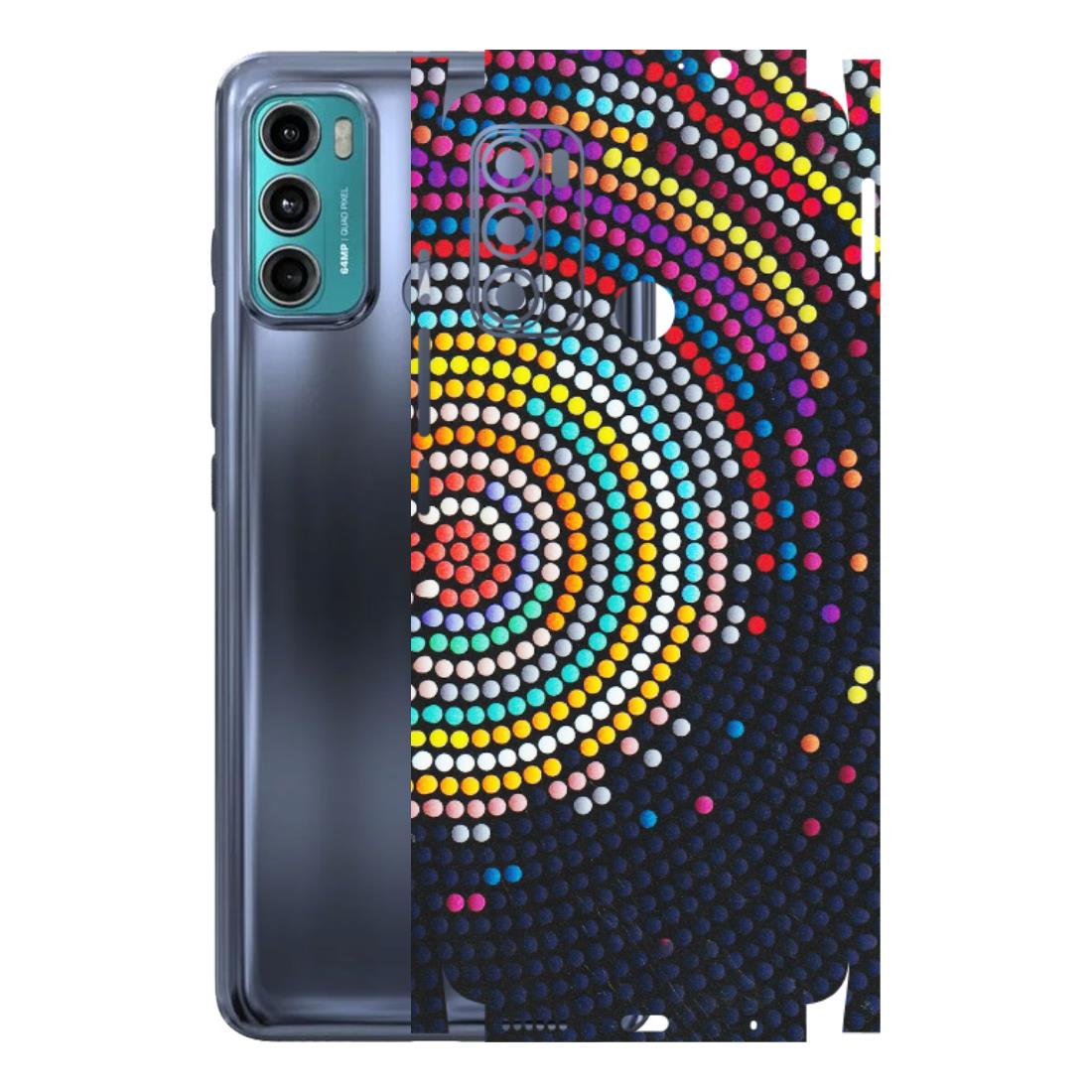Motorola Phone Skins (All Models) - Rainbow Dot Mandala - Matte Finish (M-97) Motorola Moto G40 Fusion (5G)