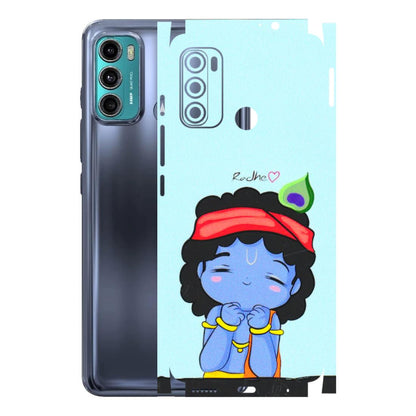 Motorola Phone Skins (All Models) - Radhe Radhe Cute Toon - 3D Embossed Finish (L-05) Motorola Moto G40