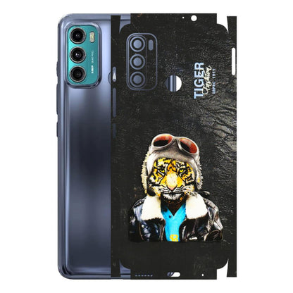 Motorola Phone Skins (All Models) - Rider Tiger - 3D Embossed Finish (L-113) Motorola Moto G40