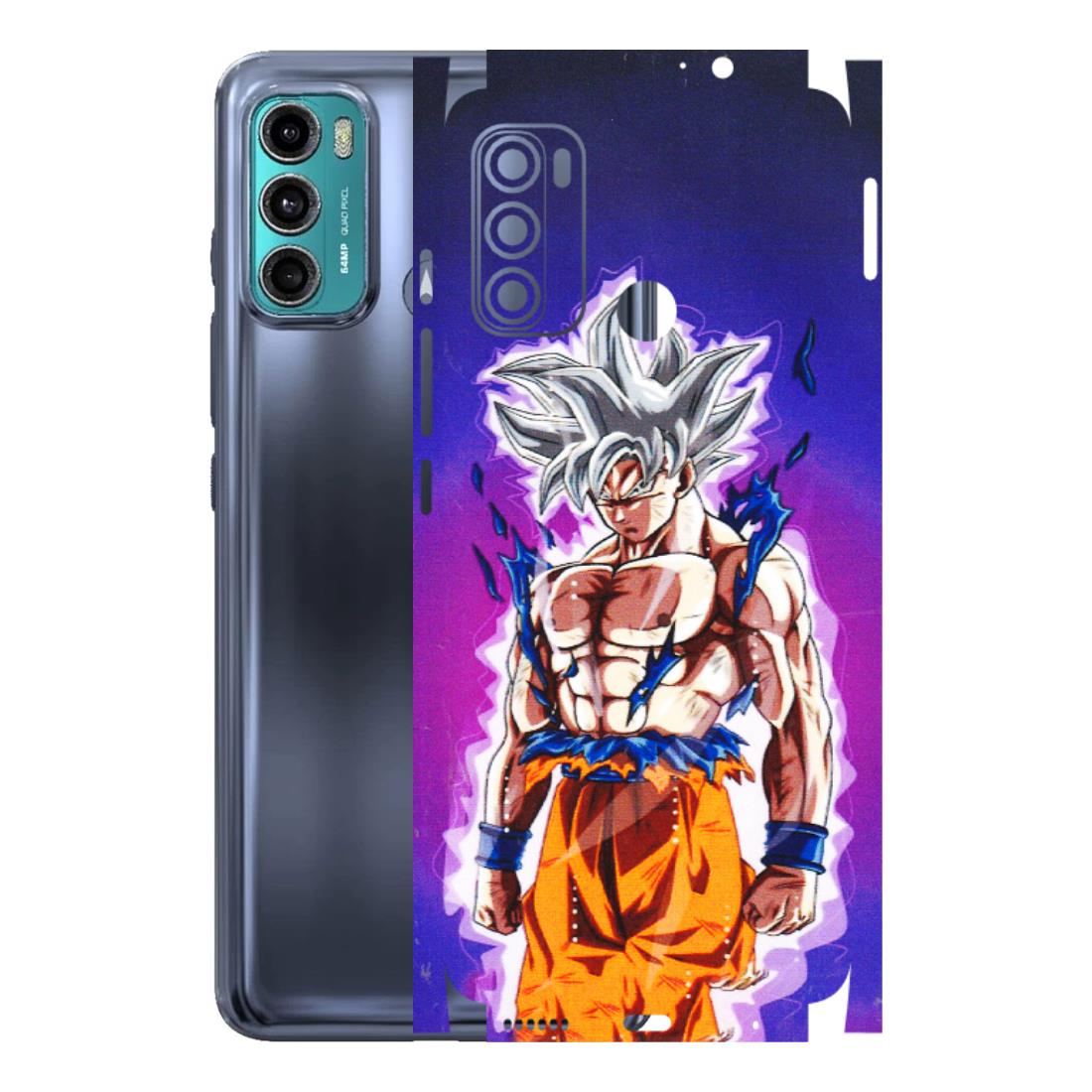 Motorola Phone Skins (All Models) - Goku Purple Anime - 3D Embossed Finish (L-147) Motorola Moto G40
