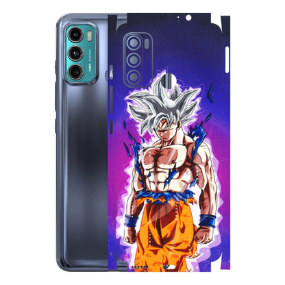 Motorola Phone Skins (All Models) - Goku Purple Anime - 3D Embossed Finish (L-147) Motorola Moto G40
