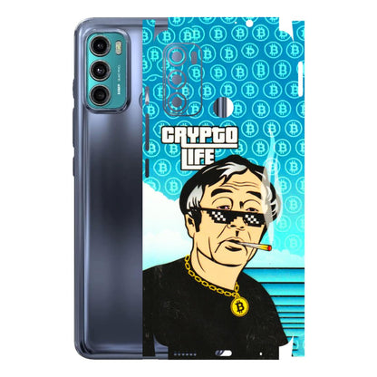 Motorola Phone Skins (All Models) - Crypto Thug Life - 3D Embossed Finish (L-179) Motorola Moto G40