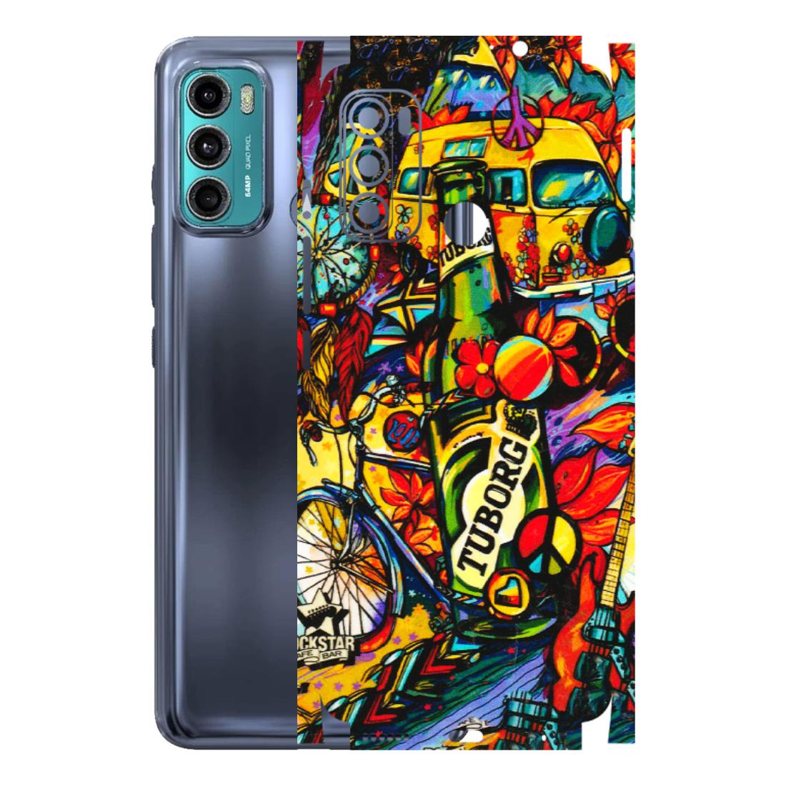 Motorola Phone Skins (All Models) - Cool Beer Bottle - 3D Embossed Finish (L-193) Motorola Moto G40