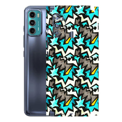 Motorola Phone Skins (All Models) - Funky Zig Zag - 3D Embossed Finish (L-223) Motorola Moto G40