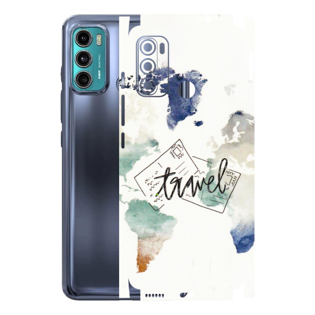 Motorola Phone Skins (All Models) - Travel The World - 3D Embossed Finish (L-232) Motorola Moto G40