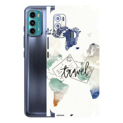 Motorola Phone Skins (All Models) - Travel The World - 3D Embossed Finish (L-232) Motorola Moto G40
