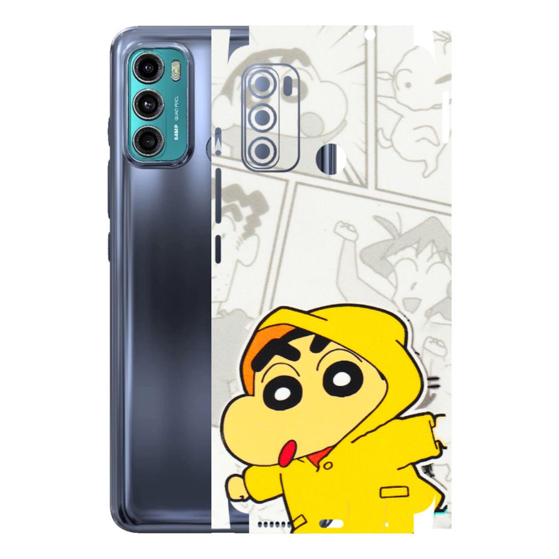Motorola Phone Skins (All Models) - Yellow Shinchan Comic - 3D Embossed Finish (L-246) Motorola Moto G40