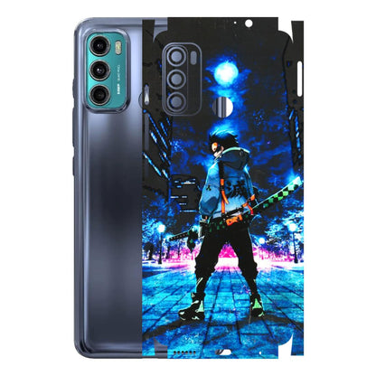 Motorola Phone Skins (All Models) - Demon Slayer Sword - 3D Embossed Finish (L-247) Motorola Moto G40