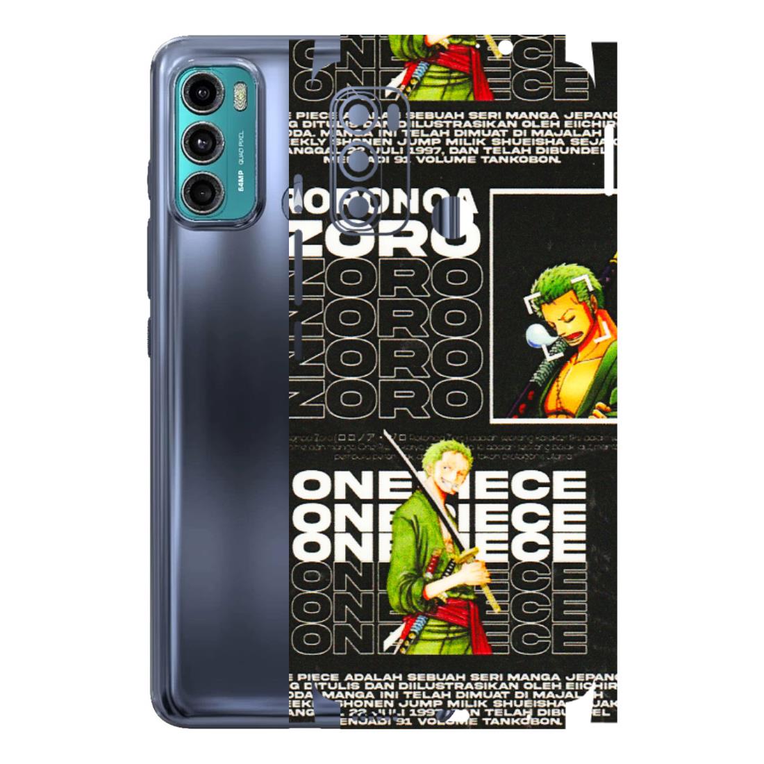 Motorola Phone Skins (All Models) - One Piece Zoro - 3D Embossed Finish (L-250) Motorola Moto G40