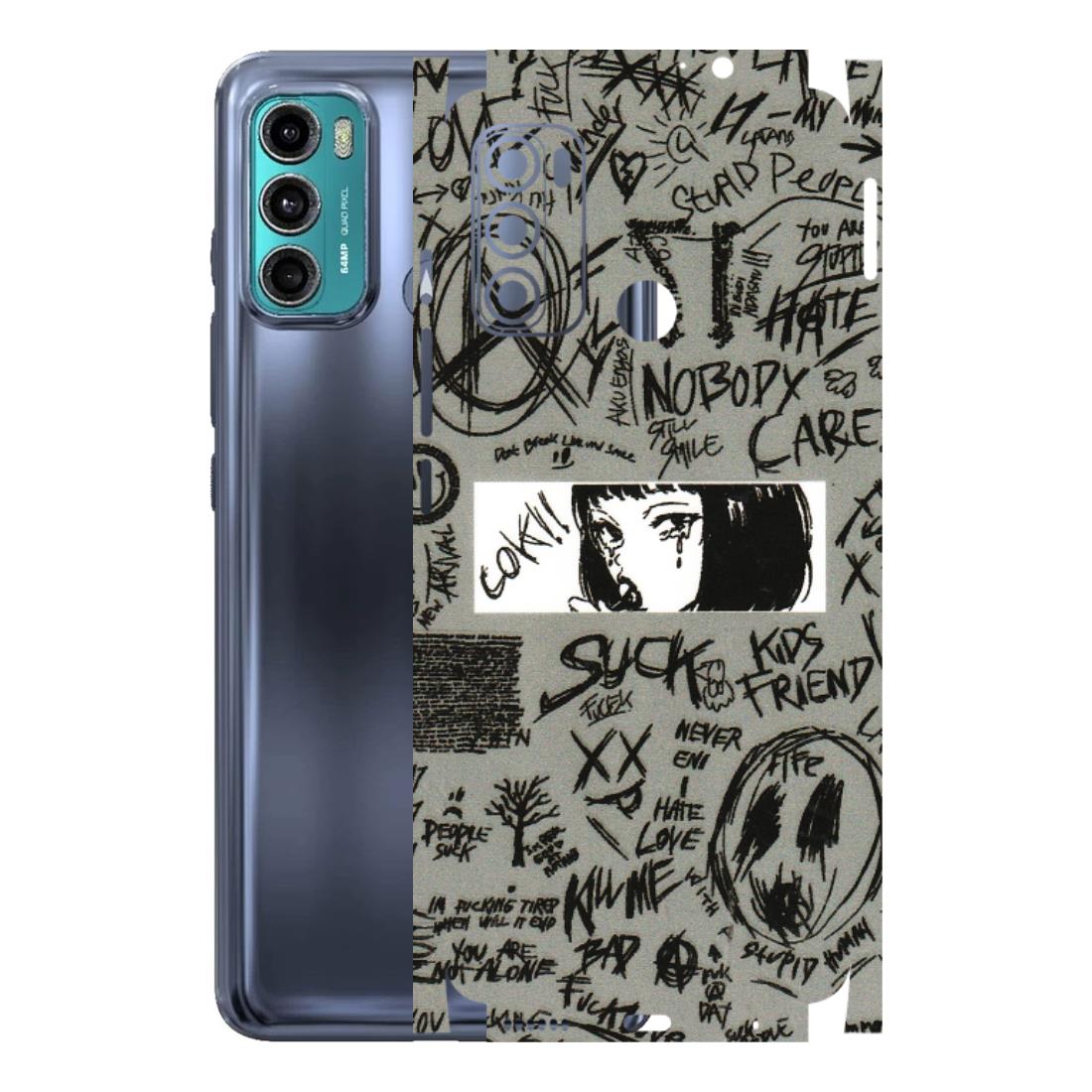 Motorola Phone Skins (All Models) - Never Have Love Anime - 3D Embossed Finish (L-260) Motorola Moto G40