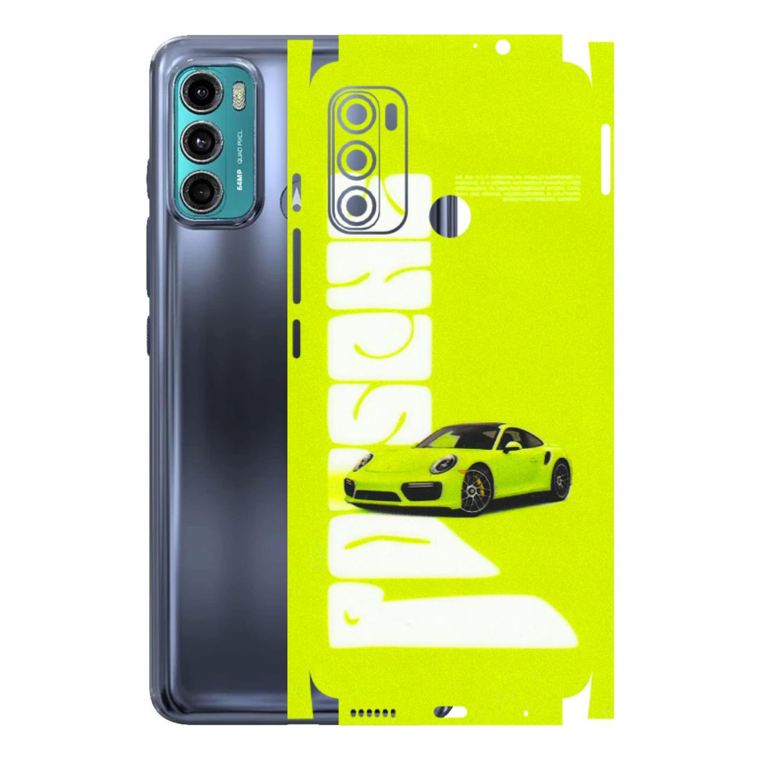 Motorola Phone Skins (All Models) - Lime Green Porche - 3D Embossed Finish (L-30) Motorola Moto G40
