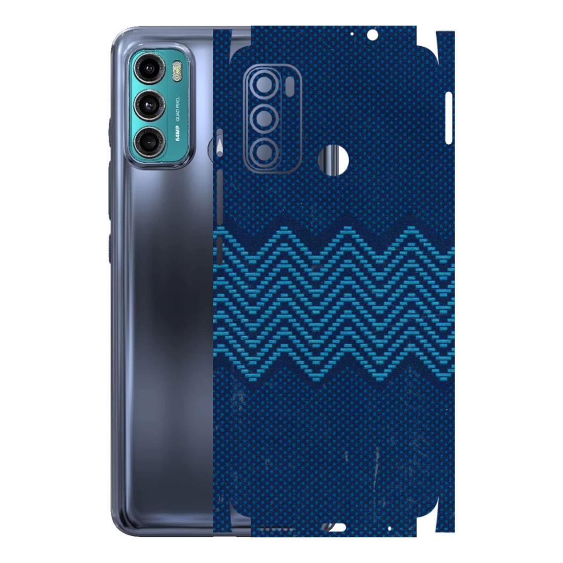 Motorola Phone Skins (All Models) - Blue Sober Waves - 3D Embossed Finish (L-306) Motorola Moto G40