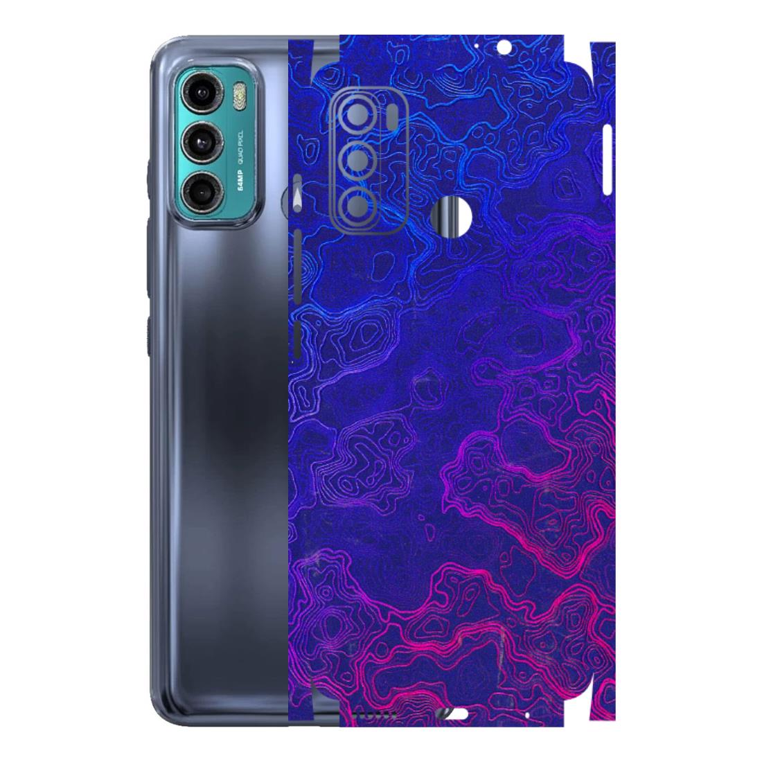 Motorola Phone Skins (All Models) - Purple Ripples Swirl - 3D Embossed Finish (L-314) Motorola Moto G40