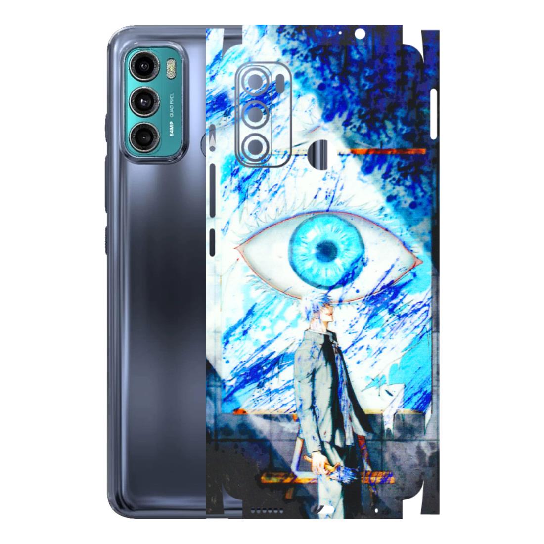 Motorola Phone Skins (All Models) - Anime Sea Blue Eye - 3D Embossed Finish (L-318) Motorola Moto G40