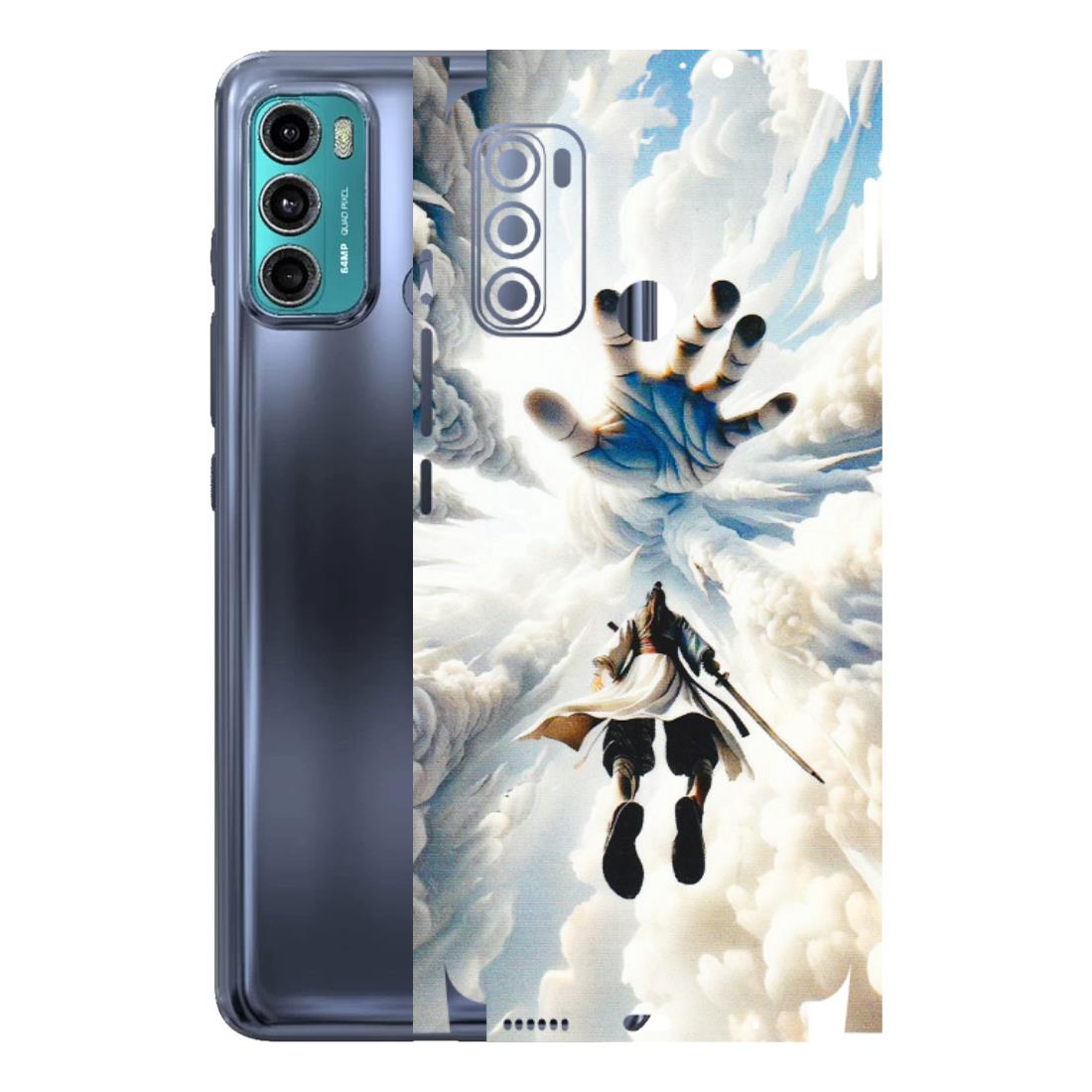 Motorola Phone Skins (All Models) - Big Hand With Monkey King - 3D Embossed Finish (L-323) Motorola Moto G40