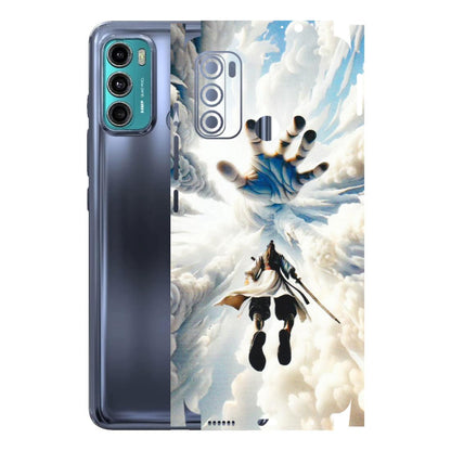 Motorola Phone Skins (All Models) - Big Hand With Monkey King - 3D Embossed Finish (L-323) Motorola Moto G40