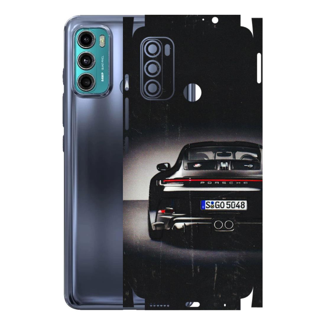 Motorola Phone Skins (All Models) - New Black Porsche GT3 - 3D Embossed Finish (L-327) Motorola Moto G40