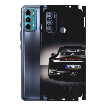Motorola Phone Skins (All Models) - New Black Porsche GT3 - 3D Embossed Finish (L-327) Motorola Moto G40