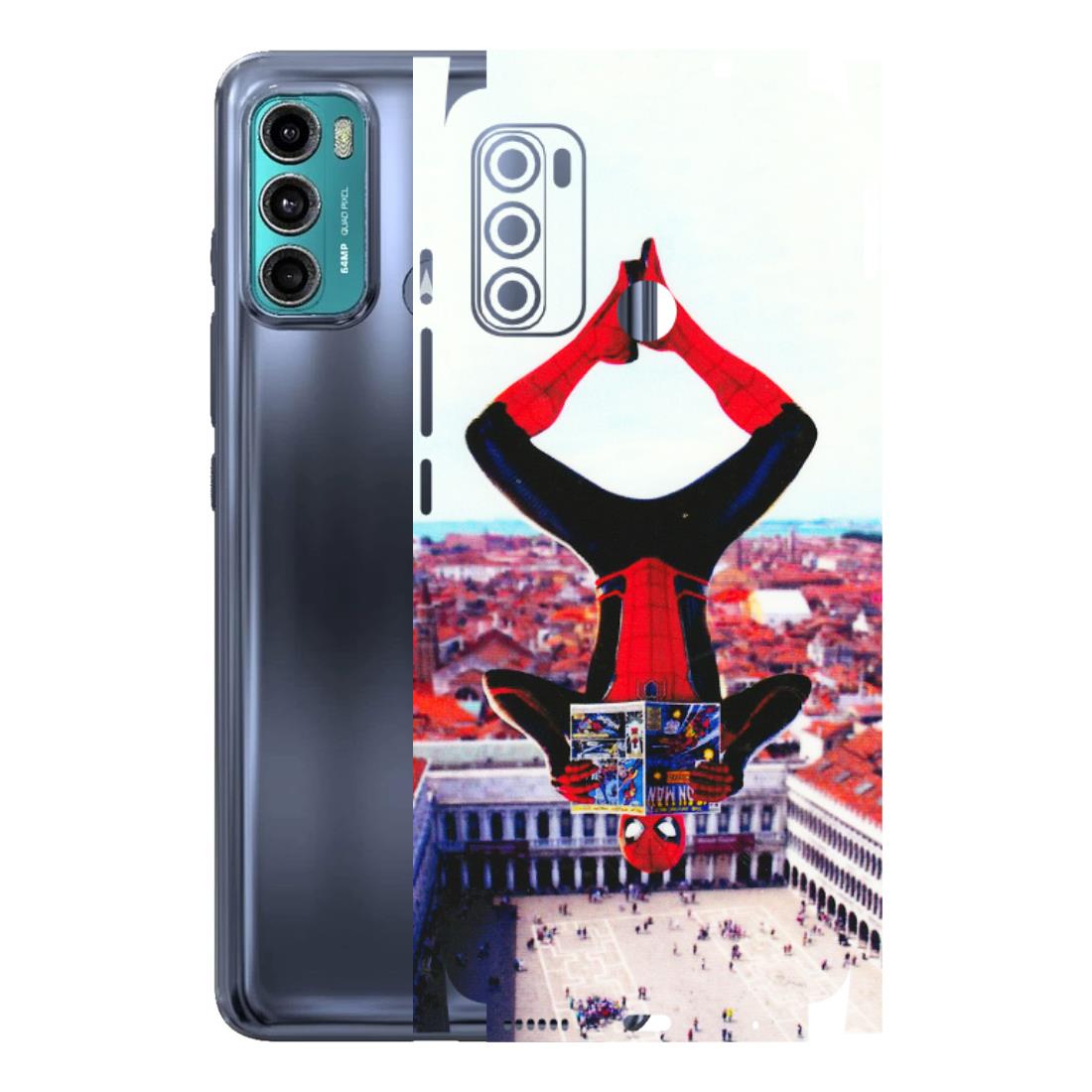 Motorola Phone Skins (All Models) - Spiderman Hanging - 3D Embossed Finish (L-53) Motorola Moto G40