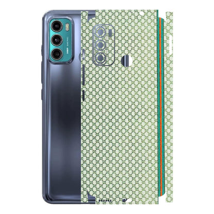 Motorola Phone Skins (All Models) - Gucci Fabric Pattern - 3D Embossed Finish (L-73) Motorola Moto G40