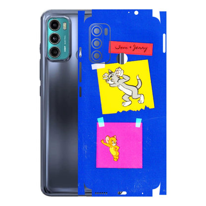 Motorola Phone Skins (All Models) - Tom N Jerry Sticky Notes - 3D Embossed Finish (L-88) Motorola Moto G40