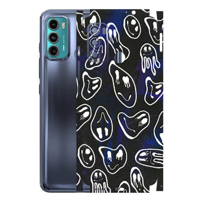 Motorola Phone Skins (All Models) - Distorted Smileys - 3D Embossed Finish (L-92) Motorola Moto G40