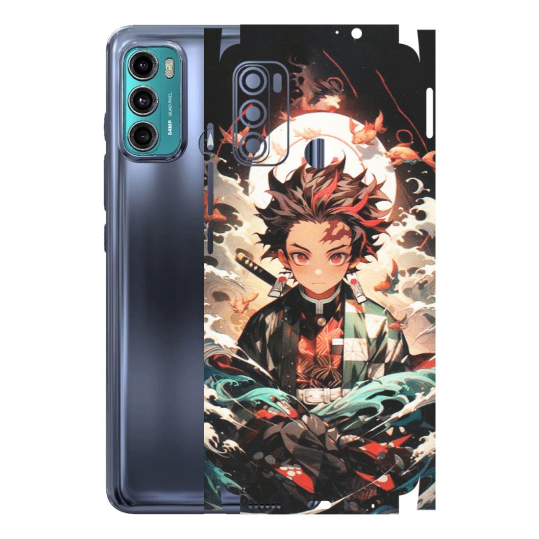 Motorola Phone Skins (All Models) - Tanjiro Demon Slayer Anime - Matte Finish (M-158) Motorola Moto G40