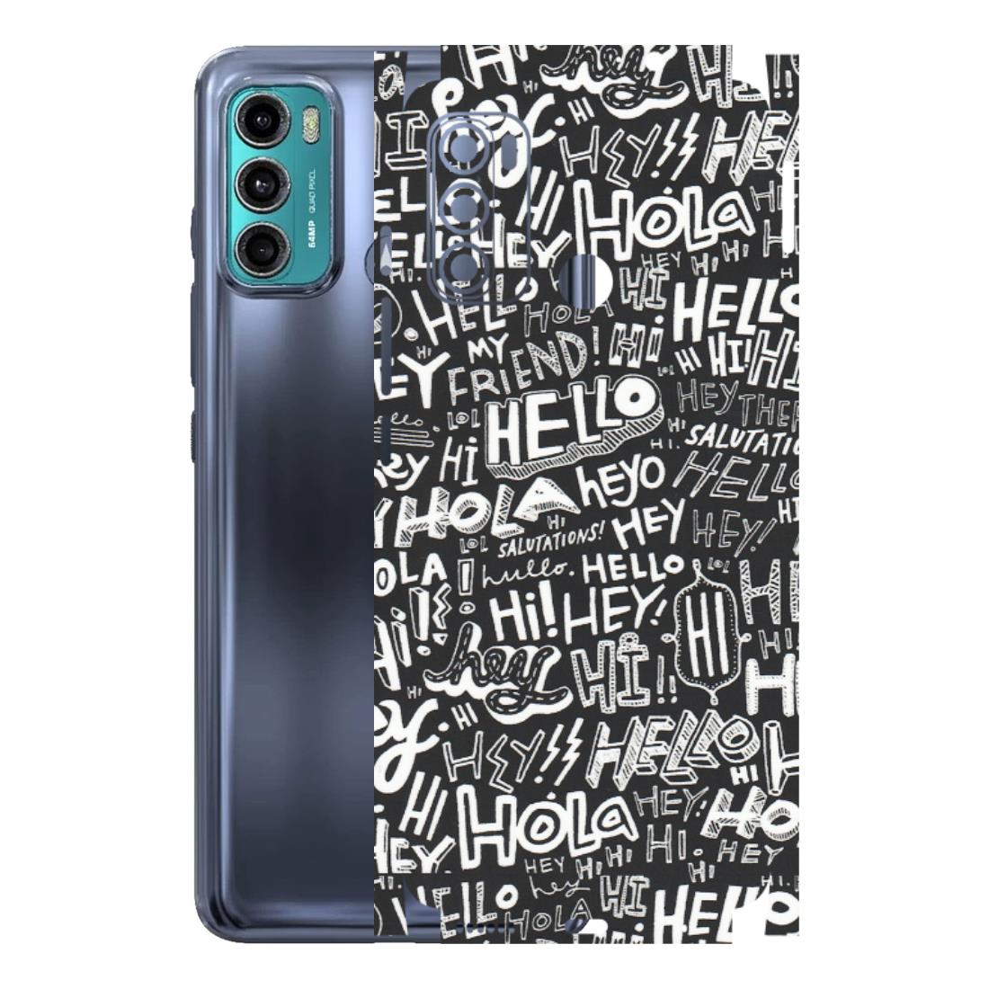 Motorola Phone Skins (All Models) - Hi Hello Doodles - Matte Finish (M-25) Motorola Moto G40