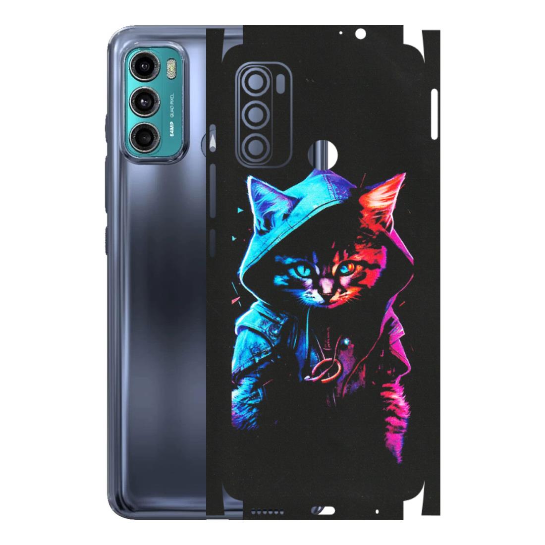 Motorola Phone Skins (All Models) - Cyberpunk Cat - Matte Finish (M-45) Motorola Moto G40