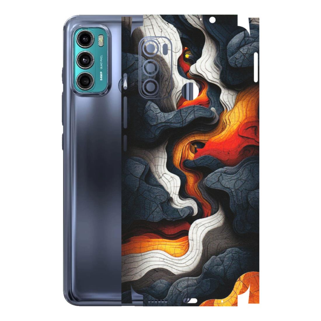 Motorola Phone Skins (All Models) - Abstract Volcanic Layers - Matte Finish (M-52) Motorola Moto G40
