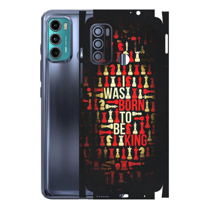 Motorola Phone Skins (All Models) - Born To Be King - Matte Finish (M-73) Motorola Moto G40